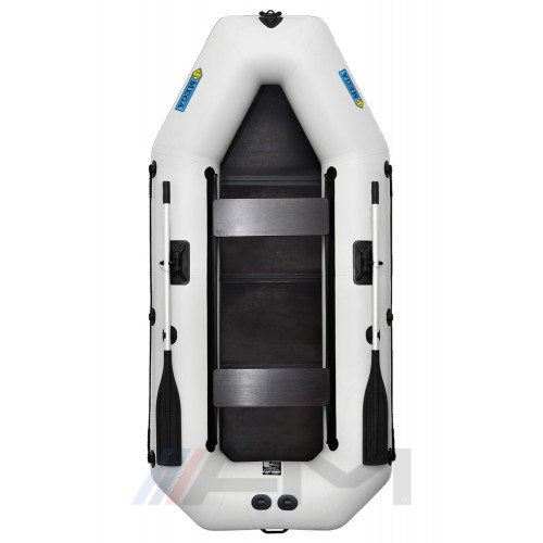 OMEGA - Надуваема гребна лодка с твърдо дъно 280 LDEPT PS PT Active Plus Deluxe Guard светло сива